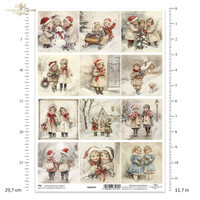 ITD Collection: #374 Christmas Children  -  korttikuva-arkki
