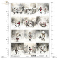 ITD Collection: #375 Winter Children  -  korttikuva-arkki