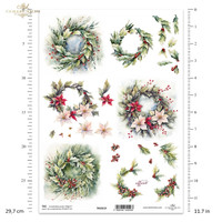 ITD Collection: #319 Christmas Wreaths vol3  -  korttikuva-arkki