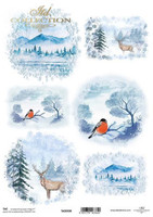 ITD Collection: #201 Winter Views Bullfinch  -  korttikuva-arkki