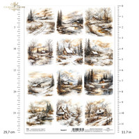 ITD Collection: #377 Winter Landscape  -  korttikuva-arkki