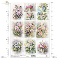 ITD Collection: #329 Flower Bouquets    -  korttikuva-arkki