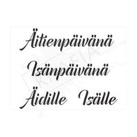 Krafia: Äiti/isä - leimasinsetti 