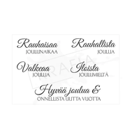 Krafia: Jouluntoivotukset  - leimasinsetti 