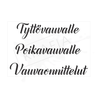 Krafia: Vauva - leimasinsetti 