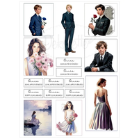 Krafia: Juhlavat nuoret - A4 korttikuva-arkki  