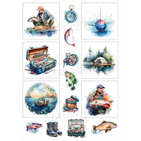 Krafia: Kalastus - A4 korttikuva-arkki  