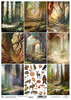ITD Collection: #287 Mysterious Forest ATC    -  korttikuva-arkki