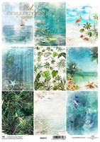 ITD Collection: #215 Tropical Dreams ATC    -  korttikuva-arkki