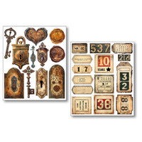 CB LuMania: Mixed Media Stickers - Grungy Tags 
