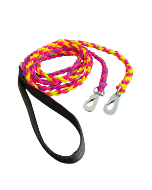 Paracord jaettu hihna kahdelle koiralle 205cm, BGB-lukko