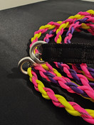 Paracord jaettu hihna kahdelle koiralle 205cm, BGB-lukko