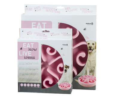 Eat Slow Live Longer - ruokakuppi, pinkki