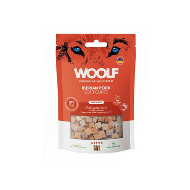 PVM 06/25 Woolf Iberian pork  soft cubes Monoprotein - Iberian sika kuutiot 100g 