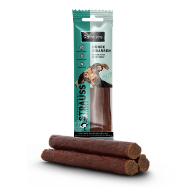 Chewies Hundezigarren Strutsi ja marjat 75 g