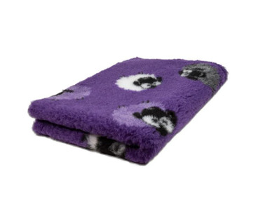 Foxy Fur -makuualusta 100x75cm, lila lammas