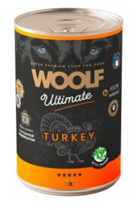 Woolf Ultimate märkäruoka - kalkkuna & tinjami, 400g