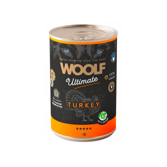 Woolf Ultimate märkäruoka - kalkkuna & timjami, 400g