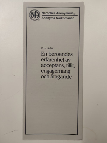 IP #14 En beroendes erfarenhet av acceptans, tillit, engagemang och åtagande