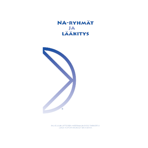Palvelupamfletti: NA-ryhmät ja lääkitys