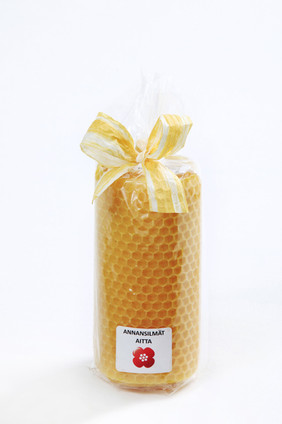 Mehiläisvahakynttilä keltainen