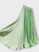 Vaaleanvihreä pliseerattu hame