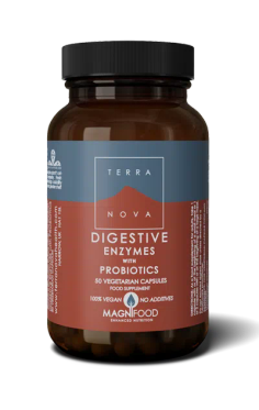 Terranova Digestive Enzymes with Probiotics 50 vegekaps.