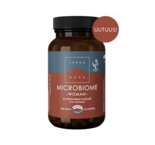 Terranova Microbiome Woman Maitohappobakteerivalmiste 50 vegekaps.