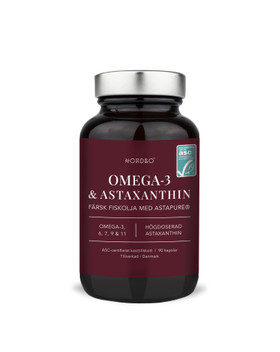 Nordbo Omega-3 ja Astaxanthin 90 kaps.