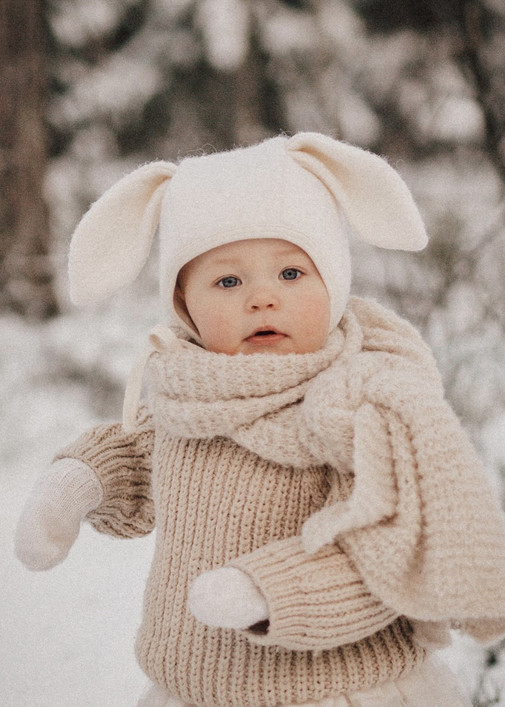 Pupu Bonnet Boiled Wool Sugar