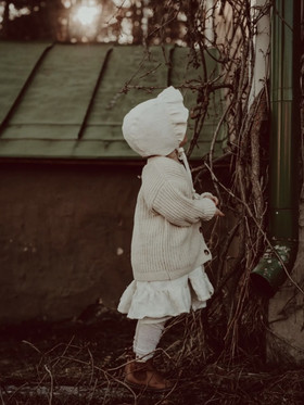 Tuplafrilla Bonnet Linen Ivory