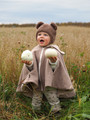 Teddy Bonnet Curly Cotton Brown
