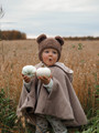 Teddy Bonnet Curly Cotton Brown