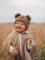 Teddy Bonnet Curly Cotton Brown