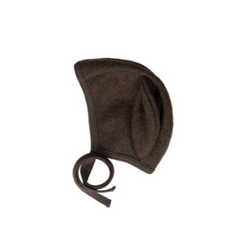 Pupu Bonnet Boiled Wool Brownie