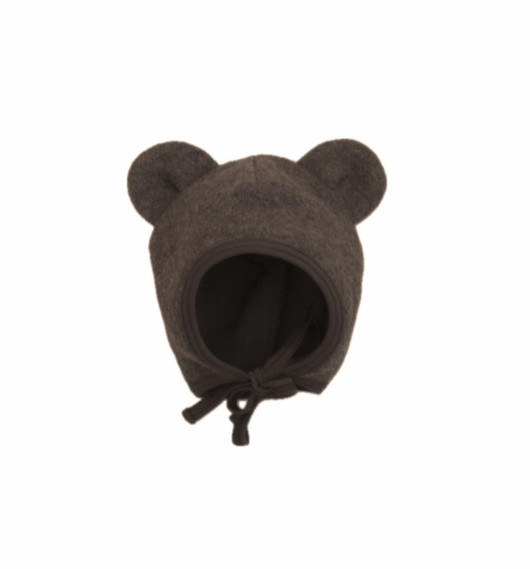 Teddy Bonnet Boiled Wool Brownie