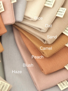 52-54 Sample Hulmu Bonnet Cotton Jersey Peach, 15€