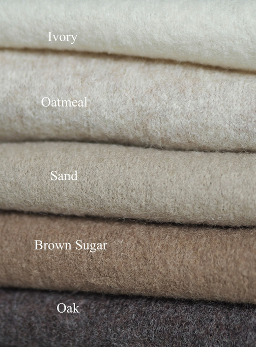 Pixie Bonnet Boiled Wool Oatmeal