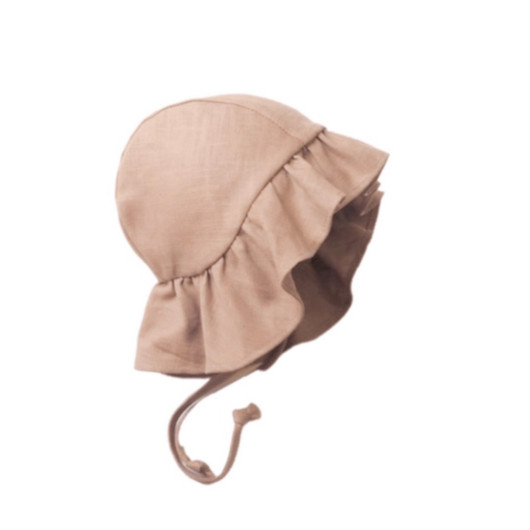 Hulmu Bonnet Linen Salmon
