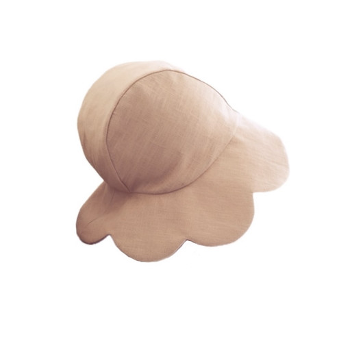 Daisy Bonnet Linen Salmon