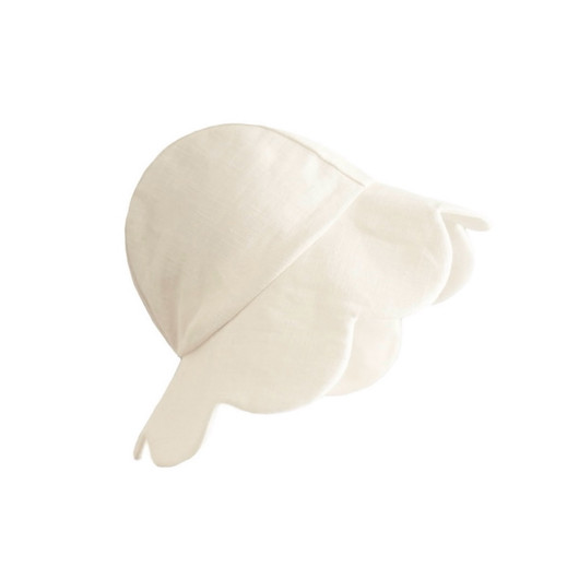Daisy Bonnet Linen Ivory