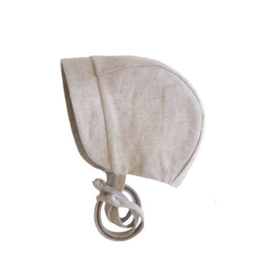 Brimmed Bonnet Linen Sand