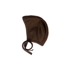 Pupu Bonnet Boiled Wool Brownie