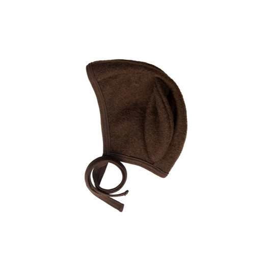 Pupu Bonnet Boiled Wool Brownie