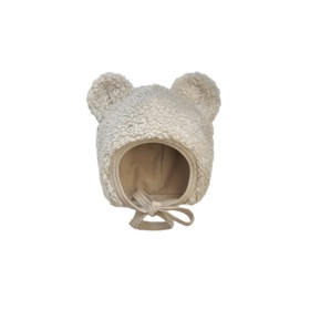 Teddy Bonnet Curly Cotton Sand