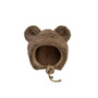 Teddy Bonnet Curly Cotton Brown