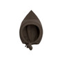 Pixie Bonnet Boiled Wool Brownie