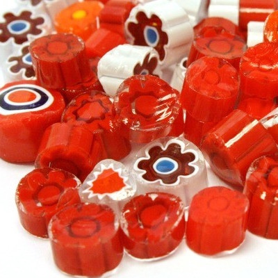 Millefiori, Röda toner, 20g