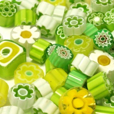 Millefiori, Green Tones, 20g