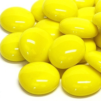 Glasklimpar, Yellow Marble, 100g